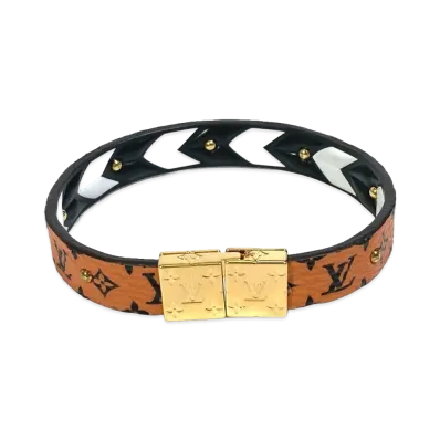 Louis Vuitton Braslet LV Crafty Reversible "Brown/White/Black"