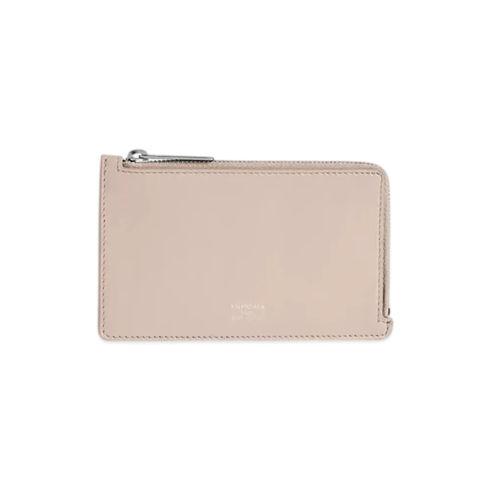 BALENCIAGA Envelope Long Coin & Card Holder "Sesame/Suede Pink"