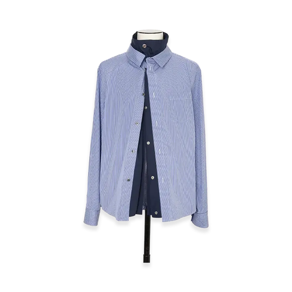 sacai Poplin Shirt "Blue Stripe"