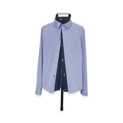 sacai Poplin Shirt "Blue Stripe"