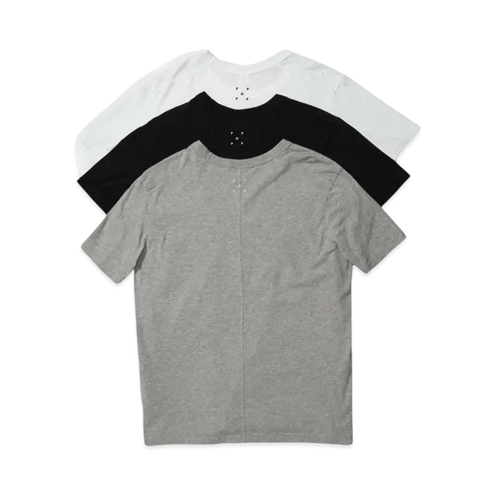 POP TRADING COMPANY ss undershirt 3-pack "WHITE/BLACK/GREY"