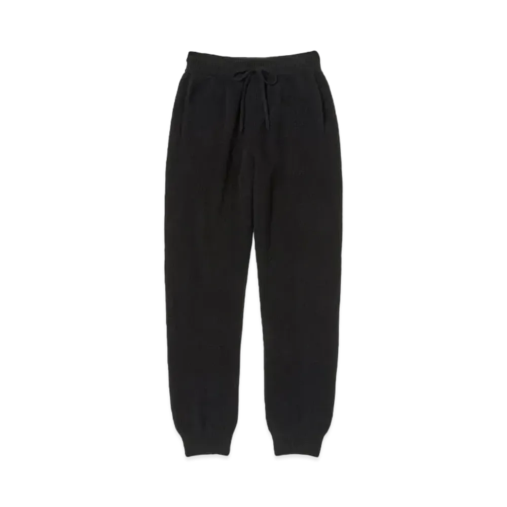 AURALEE Baby Cashmere Knit Pants "Top Black"