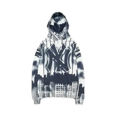 Supreme New York Yankees Airbrush Hooded Sweatshirt "White"