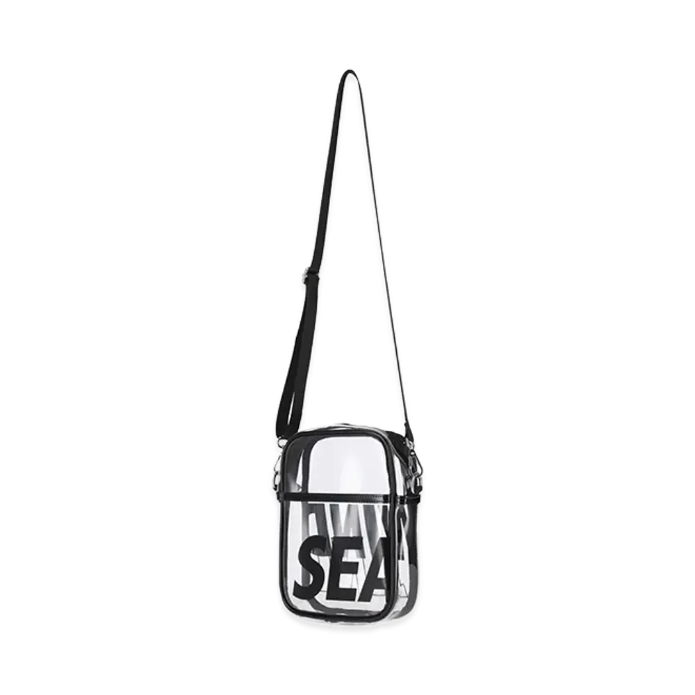 WIND AND SEA x BRIEFING GOLF Clear Logo Shoulder Bag "Black Other"