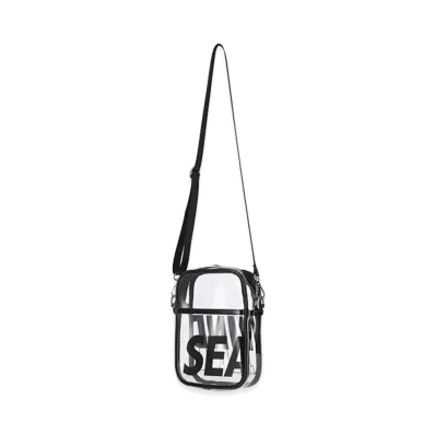 WIND AND SEA x BRIEFING GOLF Clear Logo Shoulder Bag "Black Other"