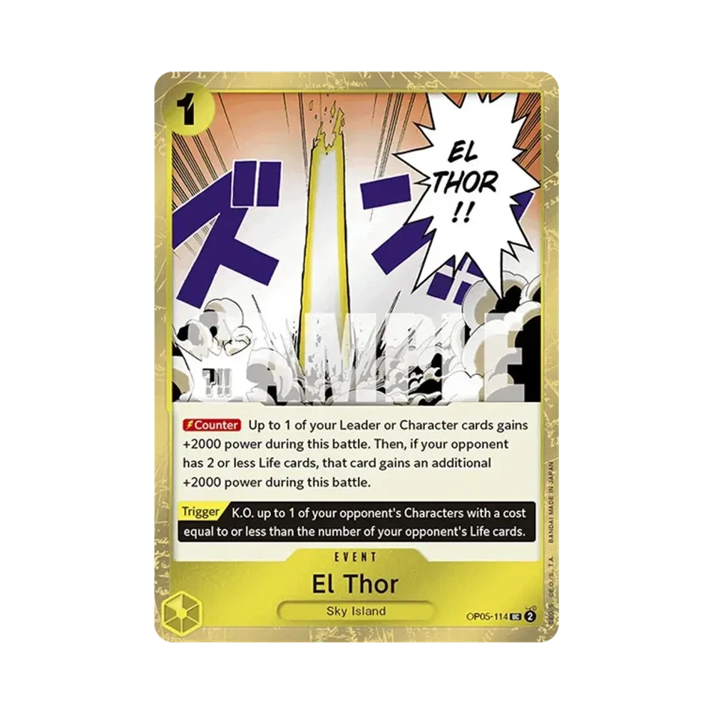 神の裁き UC : 海賊旗フォイル [OP05-114]【英語版】(プレミアムブースター「ONE PIECE CARD THE BEST」)