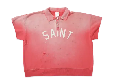 SAINT Mxxxxxx SS Half Zip Sweat Saint "Red"