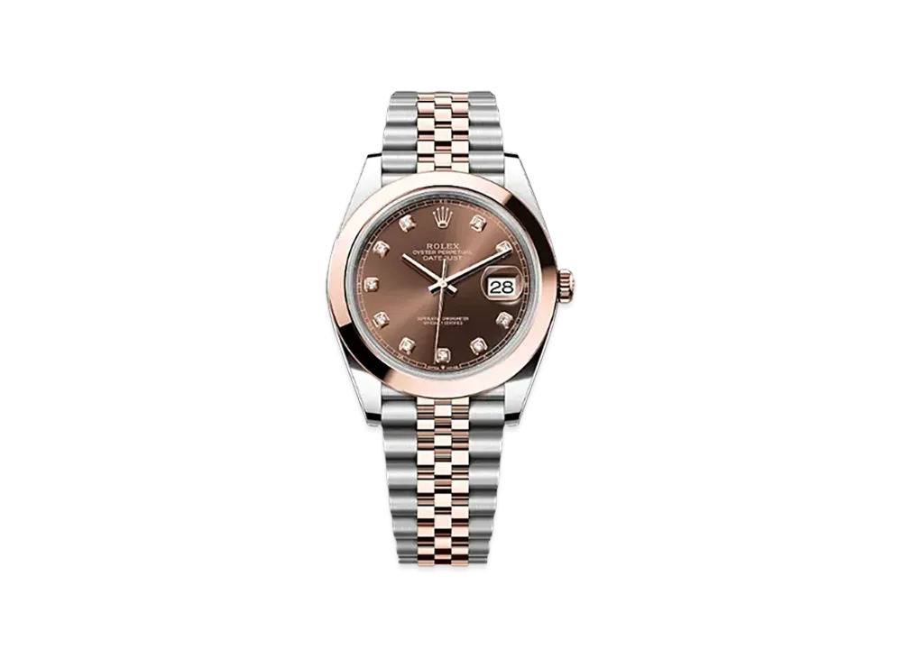 ROLEX Datejust 41mm Oystersteel & Everose Gold 126301 "Chocolate"