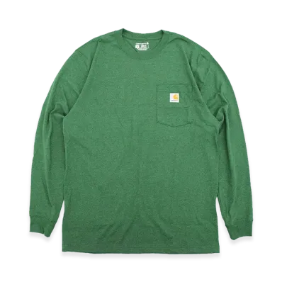 Carhartt Workwear Pocket Long Sleeve T-Shirt "Green Heather"