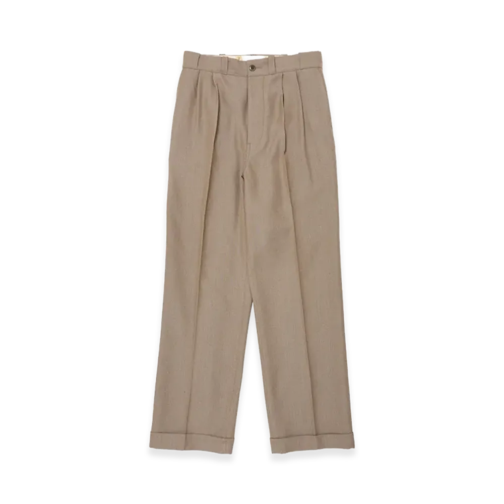 T.T Taiga Takahashi LOT.201 Work Trousers "Melange Beige"
