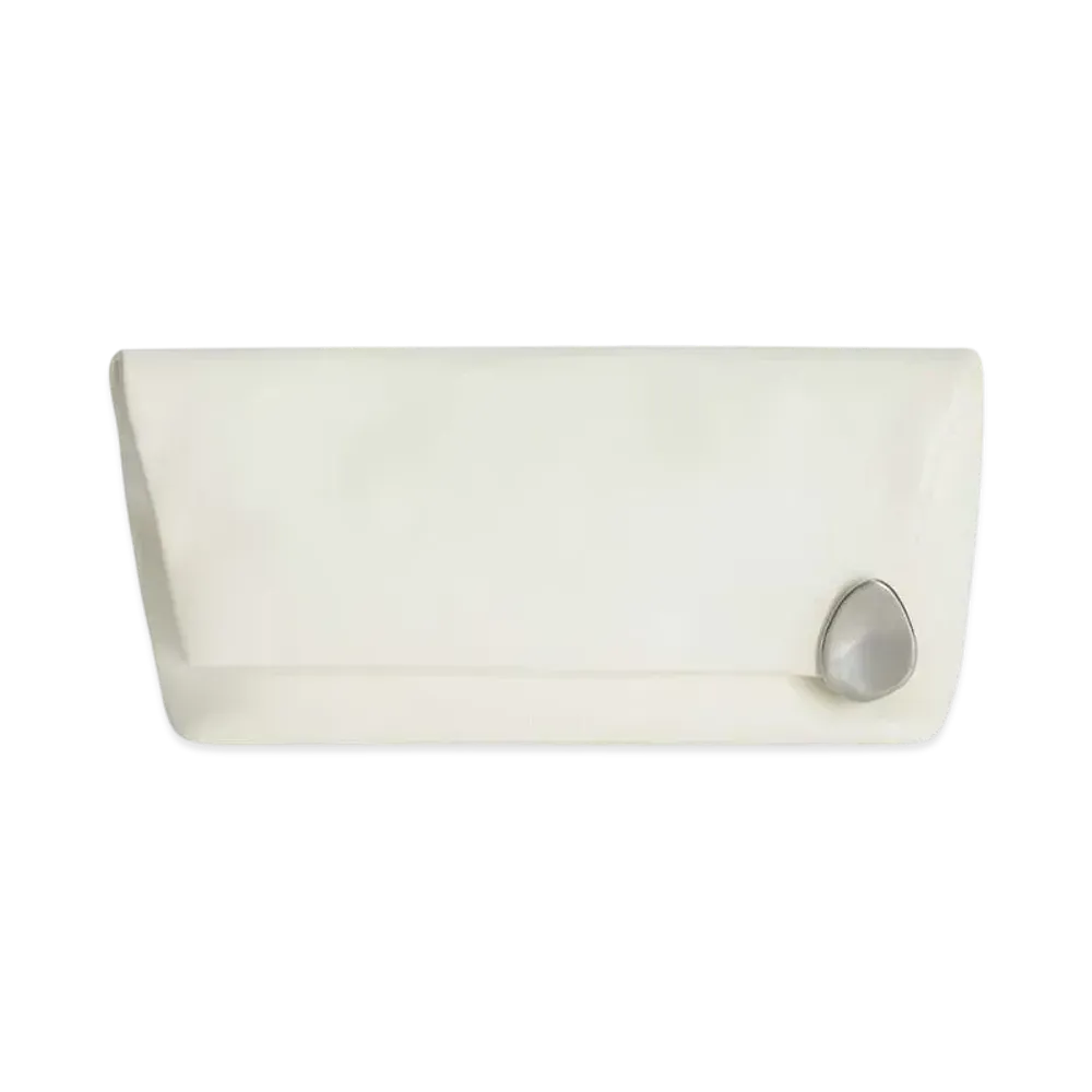 Jil Sander Jewel Zip Clutch "Eggshell"