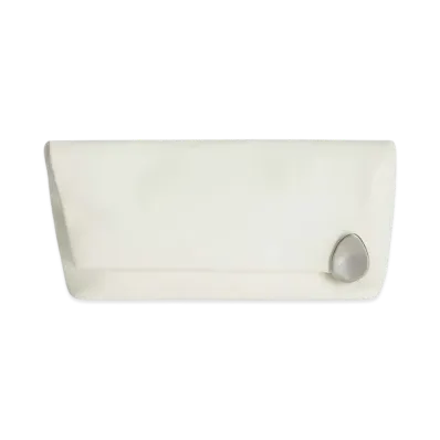 Jil Sander Jewel Zip Clutch "Eggshell"