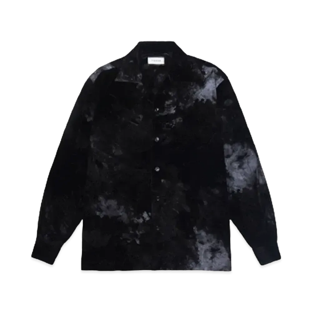 TAAKK FLOCKY + PIGMENT PRINT SHIRTS "BLACK"