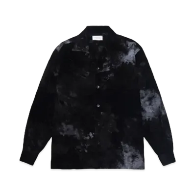 TAAKK FLOCKY + PIGMENT PRINT SHIRTS "BLACK"