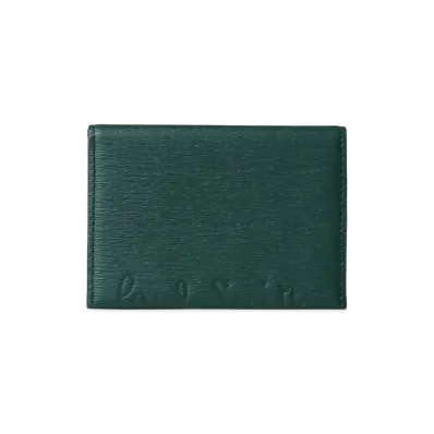 Paul Smith Cropped Logo Pass Case "DarkGreen"