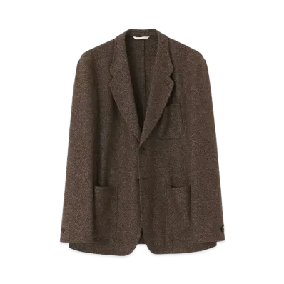 Paul Smith Ring Yarn 3 Patch Pocket Jacket "Brown"