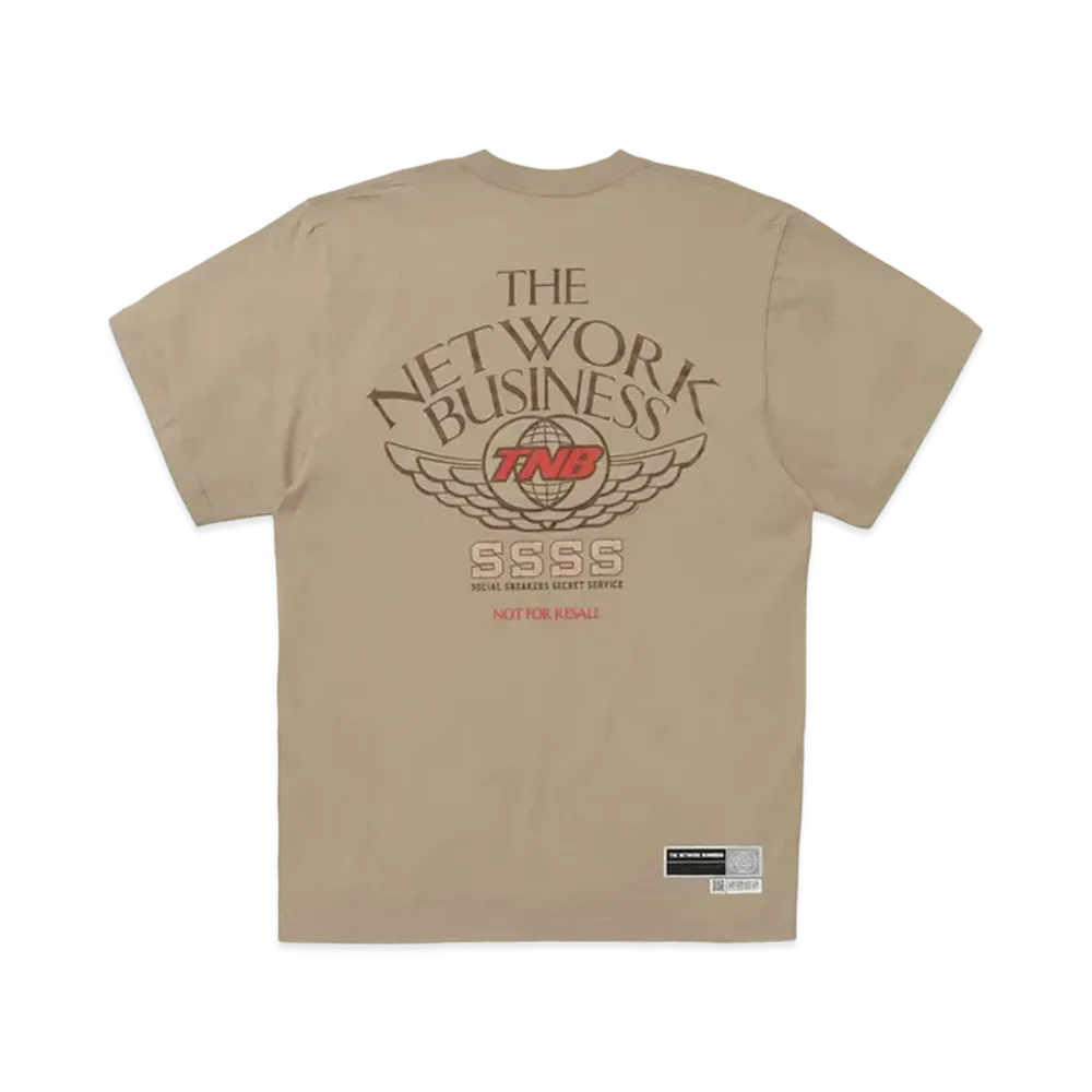 THE NETWORK BUSINESS WING T-shirt "Beige" TNBC013-0108