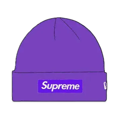 Supreme 16FW New Era Box Logo Beanie "Purple"