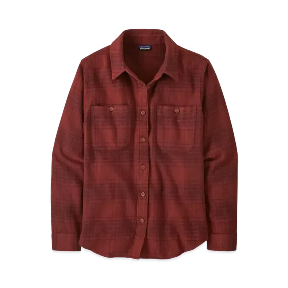 Patagonia Women's Fjord Flannel Shirt "Red"