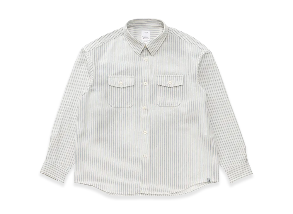 visvim Lumber L/S "White Stripe"