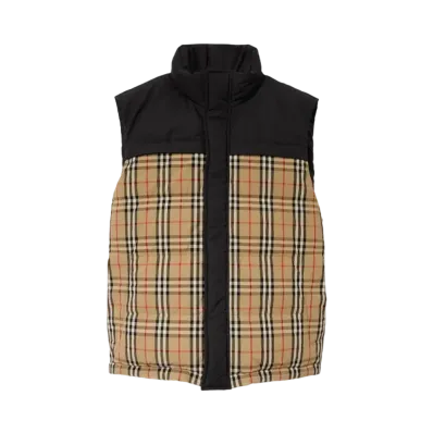 Burberry Men's Reversible Puffer Gilet "Archive Beige"