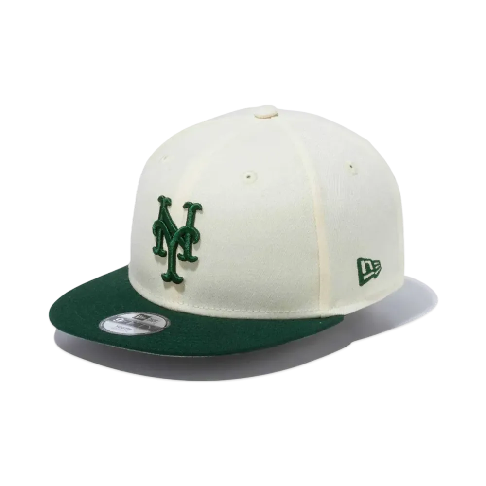 NEW ERA Powered by GORO NAKATSUGAWA (min-nano) Youth 9Fifty New York Mets Wine Cork Dark Green Visor "Wine Cork/Dark Green"
