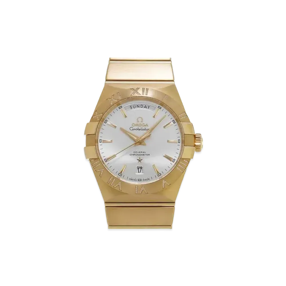 OMEGA Constellation Co-Axial Chronometer Day-Date "Silver" 123.55.38.22.02.002