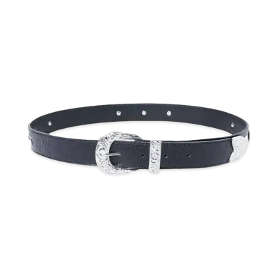 el conductorH COWBOY CONCHO BELT "BLACK"