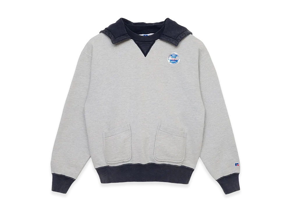 GDC x Russell x Project D Sunfaded Sweat Hoodie "Gray"