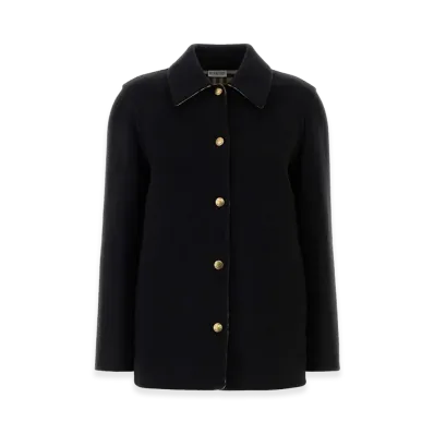 Burberry Women's Wool Oversize Shirt "Black"