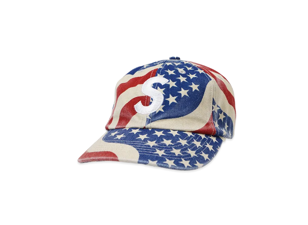 Supreme Pigment Coated S Logo 6-Panel "Flag"
