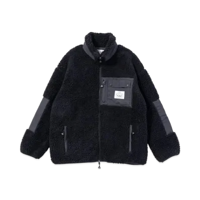 POLeR Fleece Jacquard Shell Parka "Black"