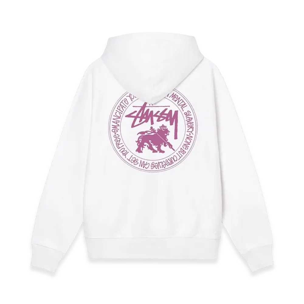 Stussy Lion Dot Hood "White"