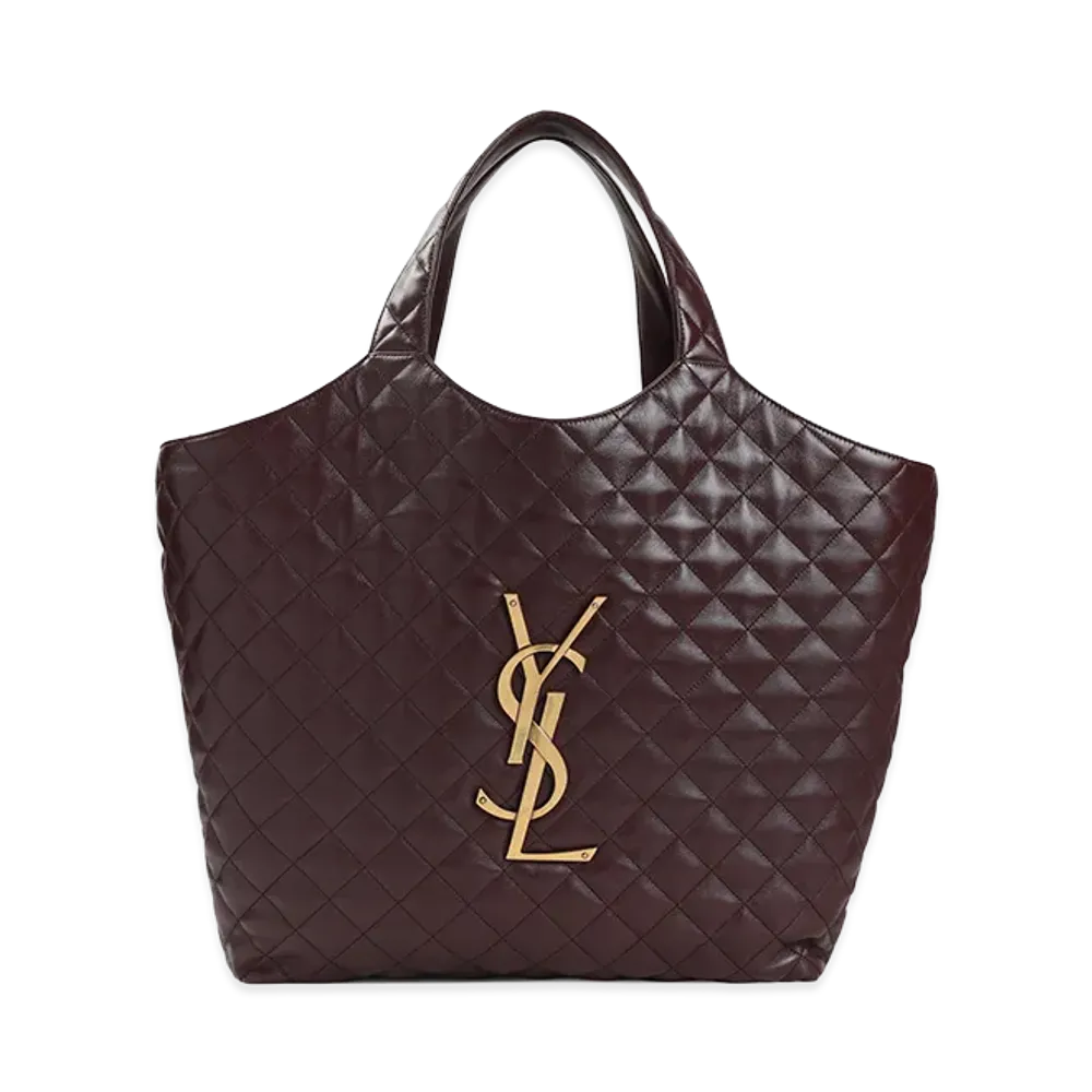 Saint Laurent Women's 'Icare' Maxi Shopping Bag "Bordeaux"