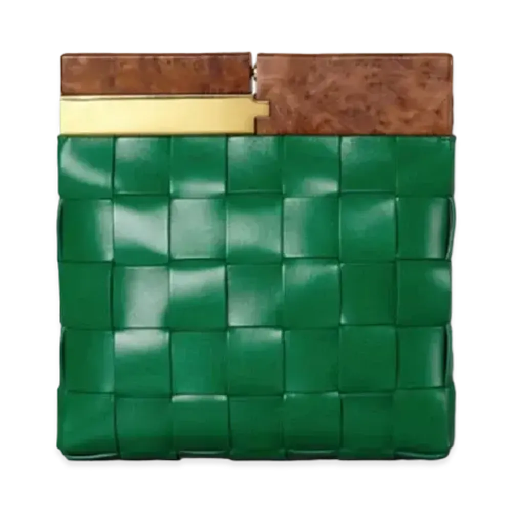 Bottega Veneta Snap Clutch "Green"