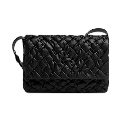 Bottega Veneta Rumple Messenger "Black"