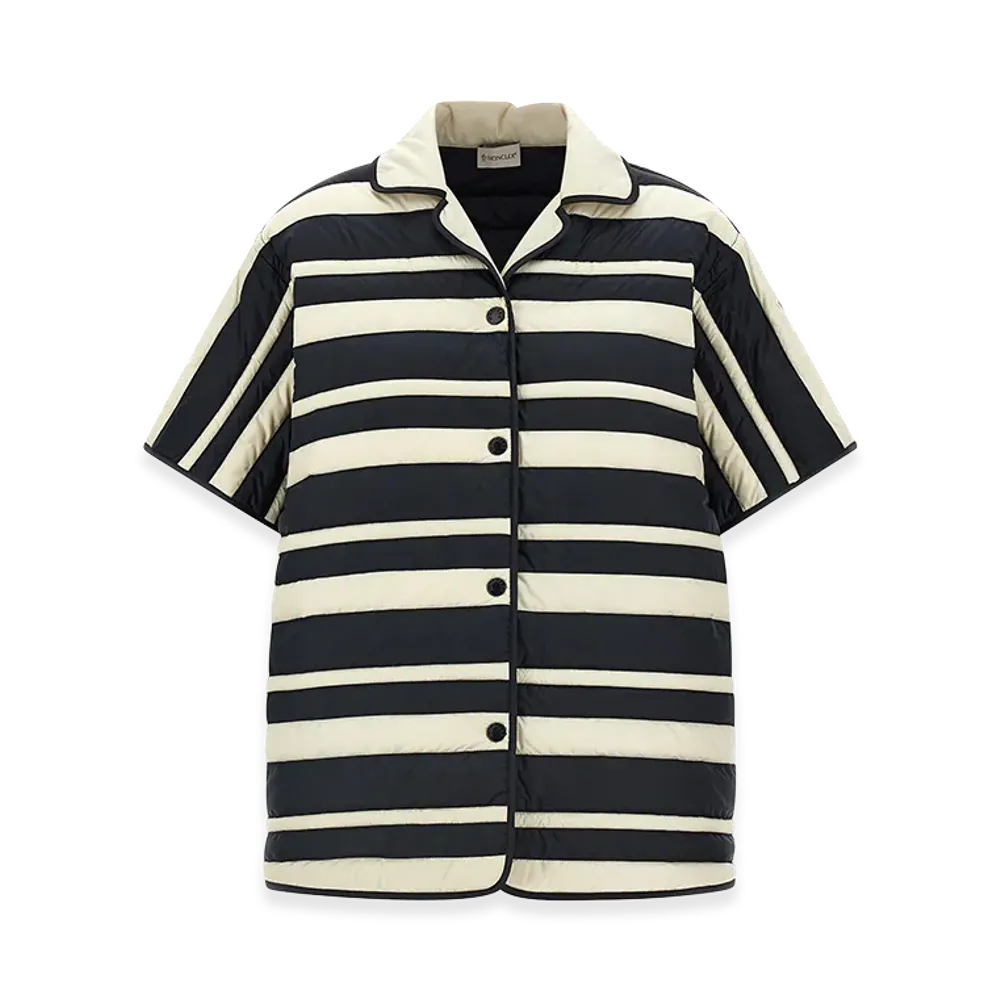 MONCLER Women's Striped Short Sleeve Shirt "Multicolor"