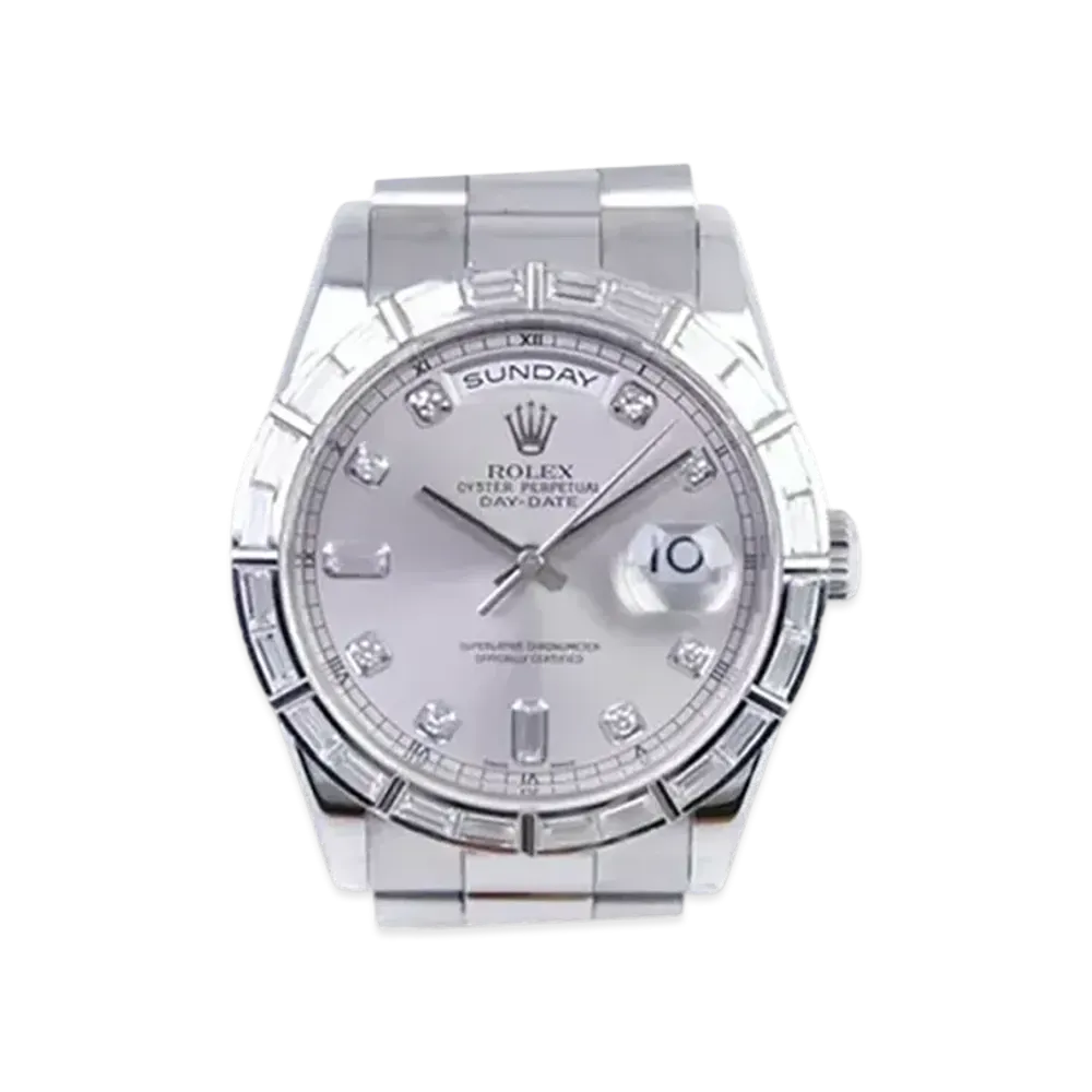 ROLEX Day-Date Silver Dial 118366A