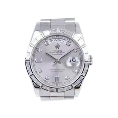 ROLEX Day-Date Silver Dial 118366A