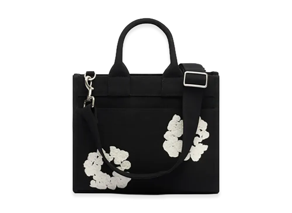 DENIM TEARS Cotton Wreath Canvas Bag Small "Black/White"