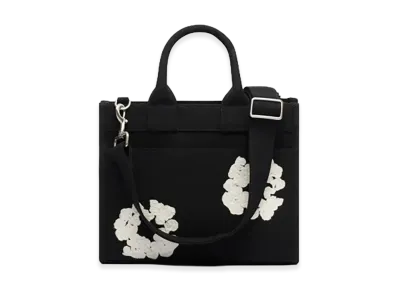 DENIM TEARS Cotton Wreath Canvas Bag Small "Black/White"
