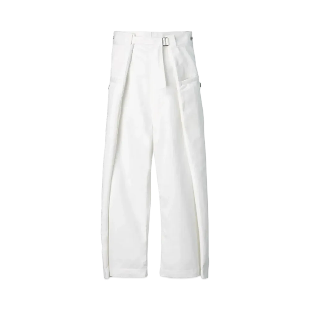 ANREALAGE Wrap Chino Pants "White"