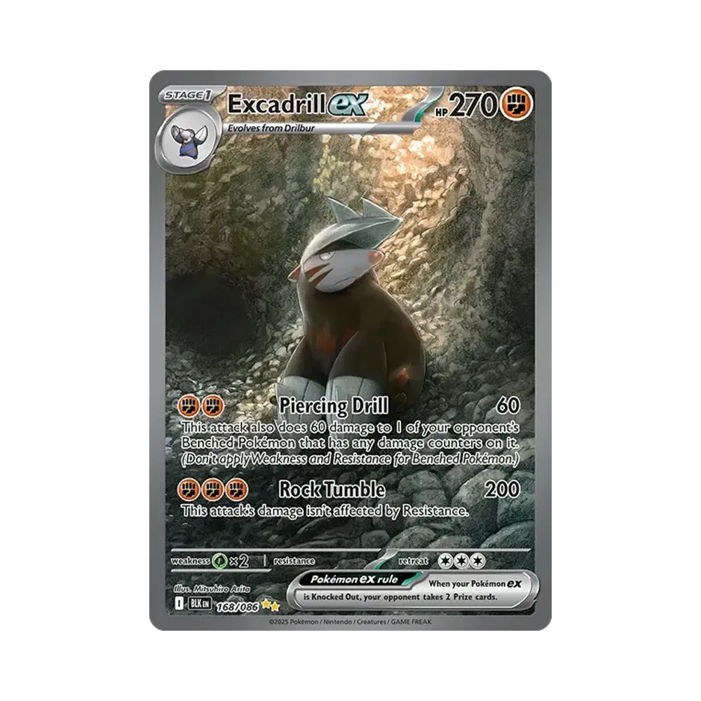 ドリュウズex SIR [BLK EN 168/170]【英語版】(スカーレット&バイオレット「ブラックボルト」)