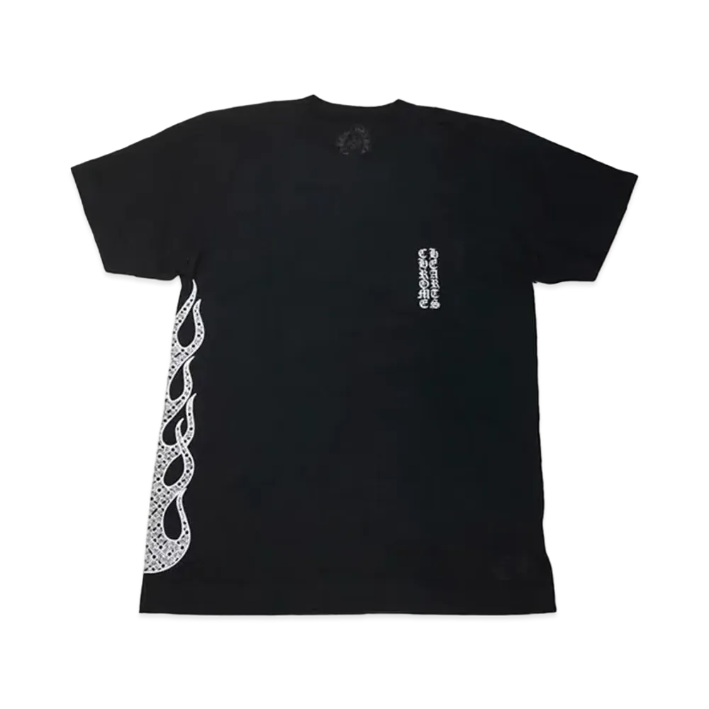 Chrome Hearts Side Flame T-Shirt "Black"