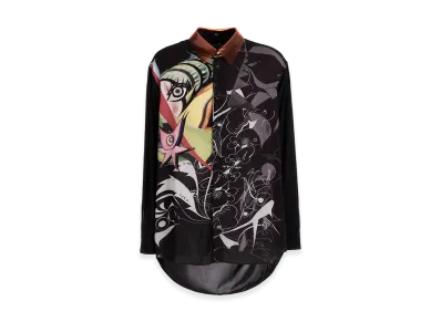 Ground Y x Taro Okamoto Removable Collar Shirts Collage Type:D "Black"