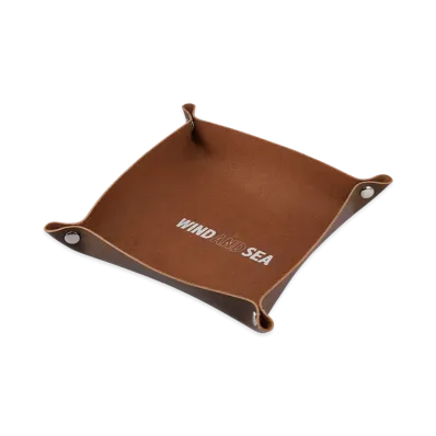 WIND AND SEA Sea Leather Tray "Brown"