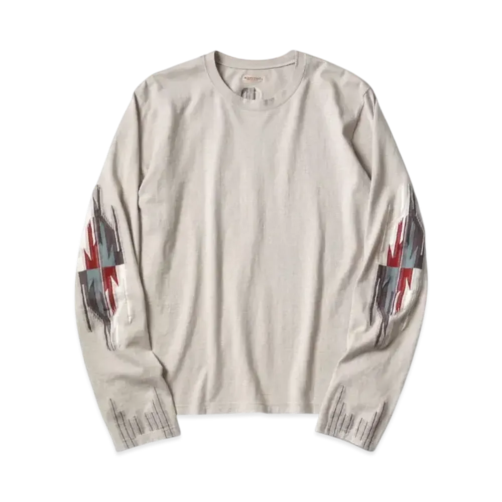 KAPITAL Ortega Crew Long Tee "Kinari"
