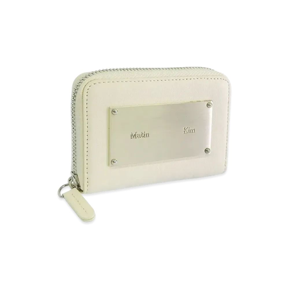 Matin Kim Vintage Compact Wallet "White"