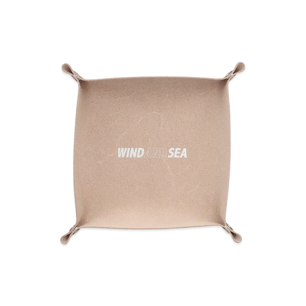 WIND AND SEA Sea Leather Mini Tray "Beige"