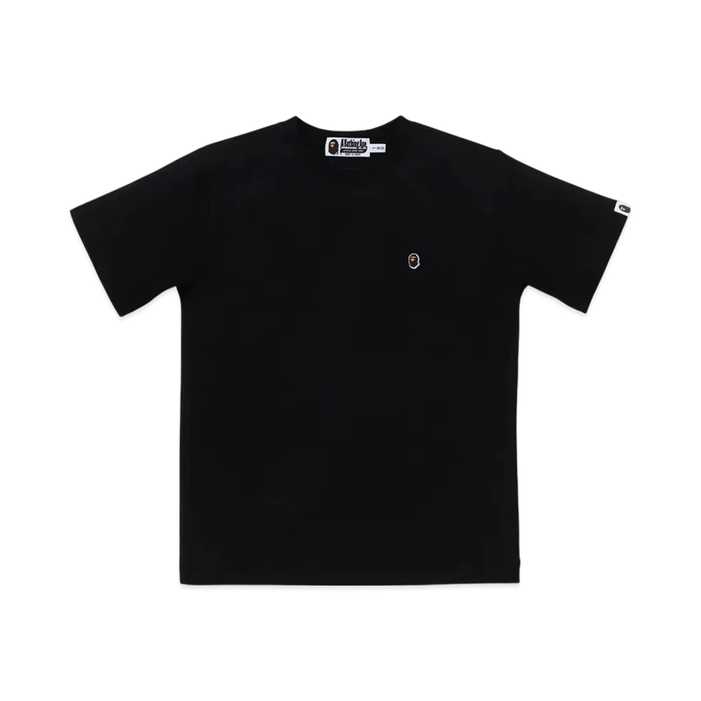 A BATHING APE Ape Head One Point Tee "Black"